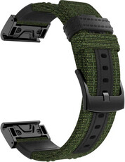 Strap QuickFit 26mm, nylon, green, black clasp (Garmin Fenix 7X/6X/5X, Tactix aj.)