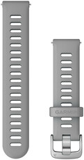 Silicone strap Garmin 18mm (for Venu 2S, Vívoactive 4S, Vívomove 3S), grey V1, Quick Release, 010-11251-3G