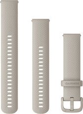 Silicone strap Garmin 20mm (for Venu, Venu Sq, Venu 2 plus etc.), gray V2, Quick Release, + extended part, 010-13021-07
