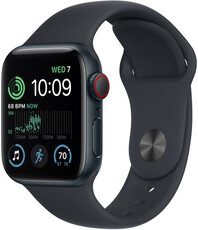 Apple Watch SE (2022) GPS + Cellular, 40mm, Midnight Aluminium Case with Sport Loop