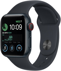 Apple Watch SE (2022) GPS + Cellular, 44mm, Midnight Case with Sport Loop