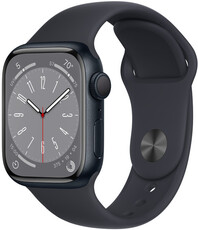 Apple Watch Series 8, GPS, 45mm, Midnight Aluminium Case with Sport Loop