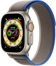 Apple Watch Ultra, GPS + Cellular, 49mm s šedomodrým řemínkem "Trail loop" (M/L)