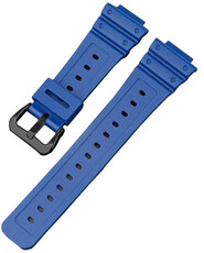 Strap pro Casio G-Shock, silicone, blue, black clasp (pro modely GA-2100/GA-2110, DW-5600, GW-6900)