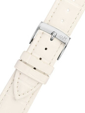 Leather strap Morellato Tiglio 5673D74.017 M, White, eco-leather
