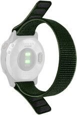 Ricardo nylon strap 22mm (for Garmin Fenix 8/7/6, etc.), green, pass-through