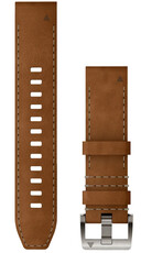 Garmin leather strap 22mm (for Garmin Fenix 8/7/6 (47mm), Epix 2, etc.), brown V3, QuickFit, 010-13225-08