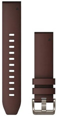 Leather strap Garmin 22mm (pro Garmin Fenix 8/7/6 (47mm), Epix 2 aj.), Brown, QuickFit
