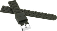 Silicone strap JVD RJ7192.3 18mm, Green, Children's