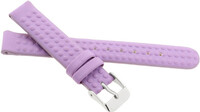 Children's Silicone Strap, Purple, Pattern, Silver Buckle