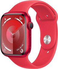 Apple Watch Series 9, GPS, 45mm Pouzdro z červeného hliníku (PRODUCT) RED, sportovní řemínek M/L