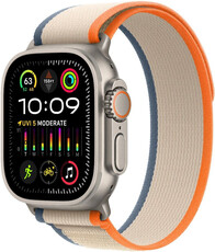 Apple Watch Ultra 2 GPS + Cellular, 49mm titanové pouzdro s oranžovo-béžovým trailovým tahem - S/M