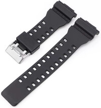 Plastic strap Ricardo 16mm (pro Casio G-Shock GA-100, GA-110, GD-120, GLS-100), black V1