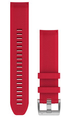 Silicone strap Garmin 22mm (pro Garmin Fenix 8/7/6 (47mm), Epix 2 aj.), Red V4, QuickFit