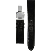 Black leather strap Orient UL015011J0, folding clasp (for model RA-AK00)