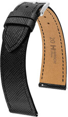 Black leather strap Hirsch Giffone L 01875050-2 (Teletina)