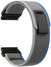 Nylon strap Ricardo 22mm (pro Garmin Fenix 8/7/6 (47mm), Epix 2 aj.), Grey V2, QuickFit