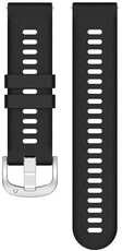 Silicone strap Ricardo 18mm (for Garmin Venu 2S, Vivoactive 4S, Forerunner 265S, Venu 3S etc.), black V1, Quick Release