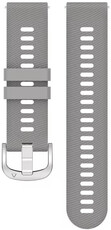 Silicone strap Ricardo 18mm (for Garmin Venu 2S, Vívoactive 4S, Forerunner 265S, Venu 3S etc.), gray, Quick Release