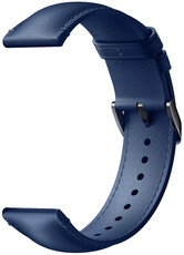 Xiaomi strap universal 22mm, leather, blue, black buckle