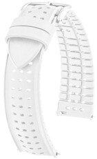 Rubber strap Hirsch NYAD M 0920099100-2, white, natural rubber, length M, Quick Release