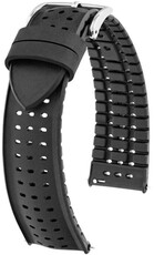 Rubber strap Hirsch NYAD M 0925099150-2, black, natural rubber, length M, Quick Release
