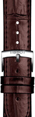 Leather strap Tissot T852.043.013 20mm, Brown, Quick Release