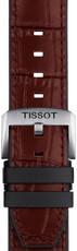 Leather strap Tissot T852.046.767 22mm, Brown, Quick Release