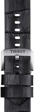 Leather strap Tissot T852.046.775 22mm, black, Quick Release