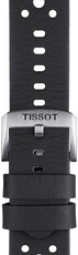 Leather strap Tissot T852.046.810 22mm, black, Quick Release