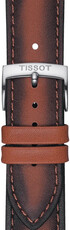Leather strap Tissot T852.046.842 20mm, Brown, Quick Release