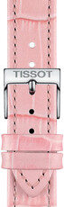 Leather strap Tissot T852.047.114 16mm, Pink, Quick Release