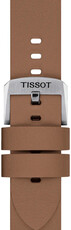 Leather strap Tissot T852.048.217 20mm, Brown, Quick Release