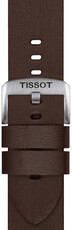 Leather strap Tissot T852.048.221 22mm, Brown, Quick Release