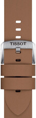 Leather strap Tissot T852.048.223 22mm, Brown, Quick Release