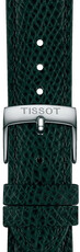 Leather strap Tissot T852.049.061 18mm, Green, Quick Release