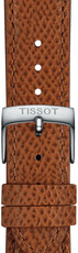 Leather strap Tissot T852.049.063 18mm, Brown, Quick Release