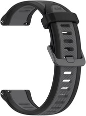 Ricardo 18mm Silicone Strap (Garmin Venu 2S, Vívoactive 4S, Forerunner 265S, Venu 3S, etc.), Black, Quick Release