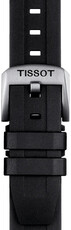 Silicone strap Tissot T852.044.545 20mm, black, Quick Release