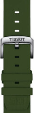 Silicone strap Tissot T852.047.177 22mm, Green, Quick Release