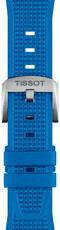 Blue silicone strap Tissot T852.049.577 for Tissot PRX 40mm