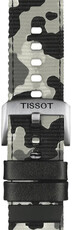 Textile strap Tissot T852.046.771 22mm, šedý/maskáčový, Quick Release