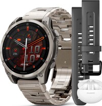 Garmin Fenix 8 AMOLED 47 mm, Exclusive Titanium Graphite Titanium Band (Premium) (+ extra strap)