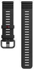Silicone strap Polar 22mm, black V1, Size S-L, Quick Release