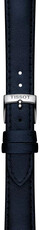 Leather strap Tissot T852.050.307 22mm, blue, vegan