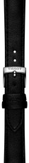 Leather strap Tissot T852.050.317 16mm, black, eco-leather