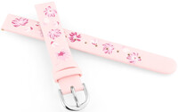 Leatherette strap JVD RJ7226.1 12mm, Pink, Children's
