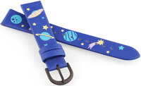 Leatherette strap JVD RJ7225.2 16mm, Blue, Children's