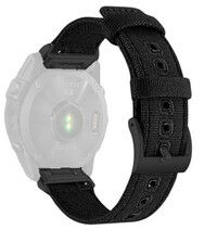 Nylon strap Ricardo 26mm (pro Garmin Fenix 8/7X/6X (51mm), Tactix aj.), black V4, QuickFit
