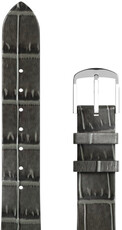 Leather strap JVD RBR14C819-LEA-V14 16mm, grey